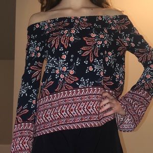 xs off the shoulder top